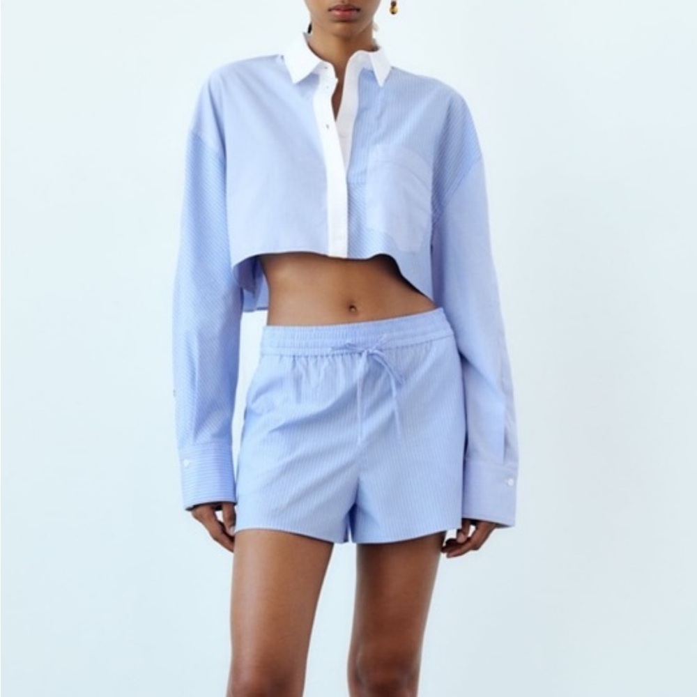 Blue Striped cotton  Set